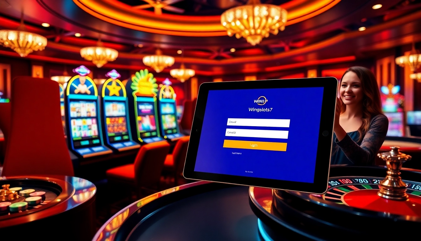 Experience the excitement of Wingslots77 Login with vibrant slot machines and seamless access to games.