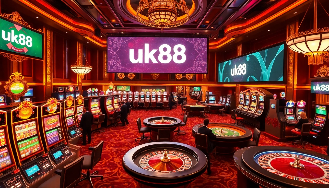 Experience the excitement at uk88 casino, featuring vibrant slot machines and interactive table games.